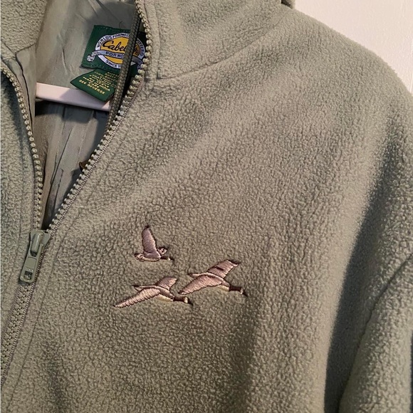 Cabelas Cabin Embroidered Zip Up Jacket Size Medium - Picture 5 of 5